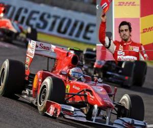 puzzel Fernando Alonso - Ferrari - Suzuka 2010 (3e plaats)