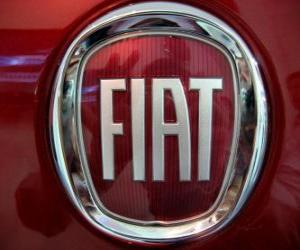 puzzel FIAT-logo, de Italiaanse automerk