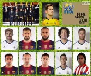 puzzel FIFA / FIFPro World XI 2012