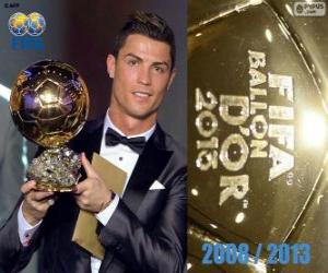 puzzel FIFA Ballon d'Or 2013 winnaar Cristiano Ronaldo