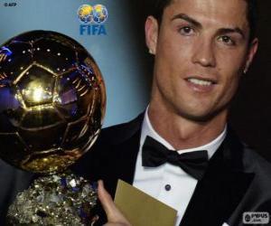 puzzel FIFA Ballon d'Or 2014 winnaar Cristiano Ronaldo