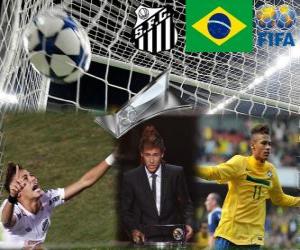 puzzel FIFA Puskás Award 2011 voor Neymar