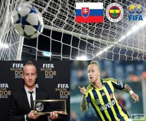 puzzel FIFA Puskás Award 2012 voor Miroslav Stoch