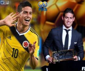 puzzel FIFA Puskás Award 2014 voor James Rodríguez
