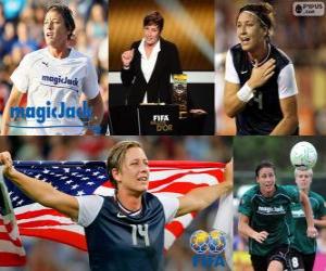 puzzel FIFA Women's World Player of the Year 2012 winnaar Abby Wambach