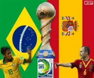 puzzel Final 2013 FIFA Confederations Cup, Brazilië vs. Spanje