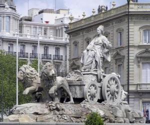 puzzel Fontein van Cibeles, Madrid, Spanje