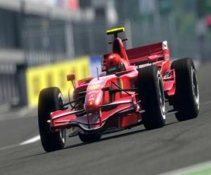puzzel Formula One of F1 raceauto