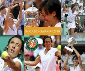 puzzel Francesca Schiavone Roland Garros Kampioen 2010