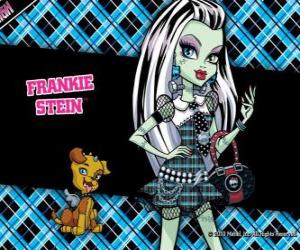 puzzel Frankie Stein, de dochter van monster van Frankenstein en zijn bruid is 15 dagen oud
