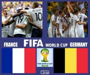puzzel Frankrijk - Duitsland, kwartfinales, Brazilië 2014