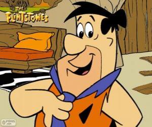 puzzel Fred Flintstone, hoofdpersoon van de avonturen van The Flintstones