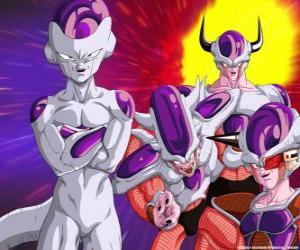 puzzel Frieza, een superschurk en een grote vijand van Goku kan leven zwevend in de ruimte