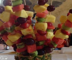 puzzel Fruit brochette