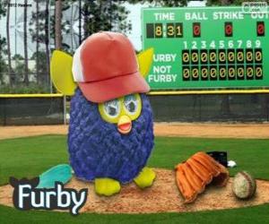 puzzel Furby speelt honkbal