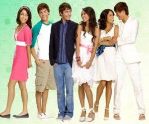 puzzel Gabriella Montez (Vanessa Hudgens), Troy Bolton (Zac Efron)