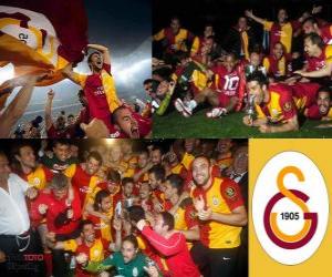 puzzel Galatasaray, kampioen Super Lig 2011-2012, Turkije Football League