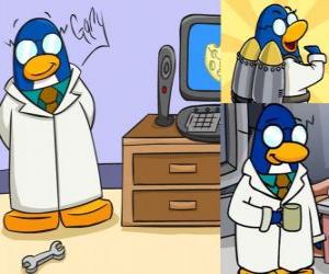 puzzel Gary de plaatselijke uitvinder van Club Penguin