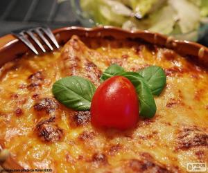 puzzel Gebakken lasagne