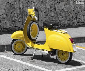 puzzel Gele Vespa