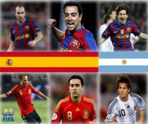 puzzel Genomineerd voor FIFA Ballon d'Or 2010 (Andrés Iniesta, Xavi Hernández, Lionel Messi)