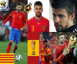 puzzel Gerard Pique (De dandy van Spanje) Spaanse team de verdediging