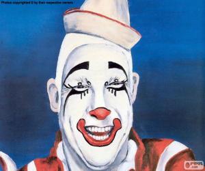 puzzel Gezicht van clown