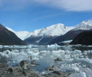 puzzel Gletsjer Onelli, Argentinië