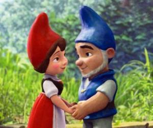 puzzel Gnomeo en Juliet