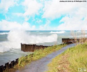 puzzel Golven die breken