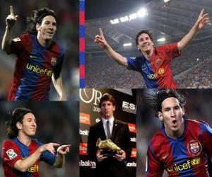 puzzel Gouden Schoen 2009-10 Leo Messi (ARG) FC Barcelona