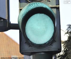 puzzel Groen verkeerslicht