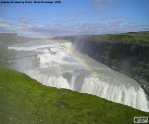 puzzel Gullfoss, IJsland