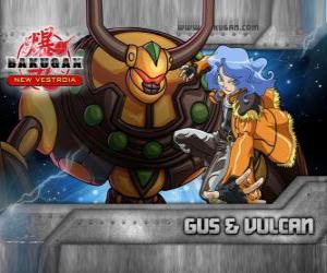 puzzel Gus en zijn Bakugan Vulcan