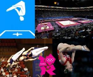 puzzel Gymnastiek Trampoline - Londen 2012 -