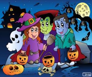 puzzel Halloween feest