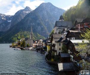 puzzel Hallstatt, Oostenrijk