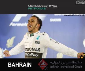 puzzel Hamilton GP Bahrein 2015