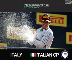 puzzel Hamilton, GP van Italië 2015