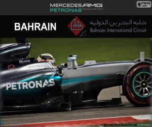 puzzel Hamilton Grand Prix van Bahrein 2016