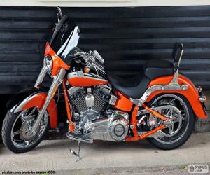 puzzel Harley Davidson Oranje