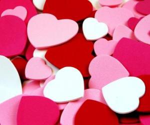 puzzel Hart om te vieren Valentijnsdag
