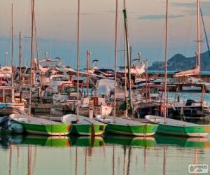 puzzel Haven van L'Estartit, Catalonië, Spanje