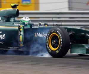 puzzel Heikki Kovalainen - Lotus - Istanbul 2010