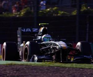 puzzel Heikki Kovalainen - Lotus - Suzuka 2010