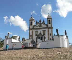 puzzel Heiligdom van Bom Jesus do Congonhas, Brazilië