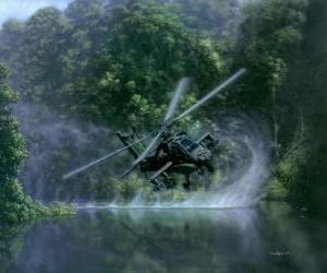 puzzel Helikopter AH-64 Apache