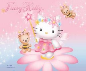 puzzel Hello Kitty, de tuin fee