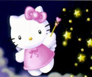 puzzel Hello Kitty is een fee tussen de sterren