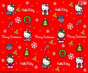 puzzel Hello Kitty Kerstmis